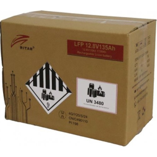 Батарея LiFePo4 Ritar 12V-135Ah (LFP12.8V135Ah G2)