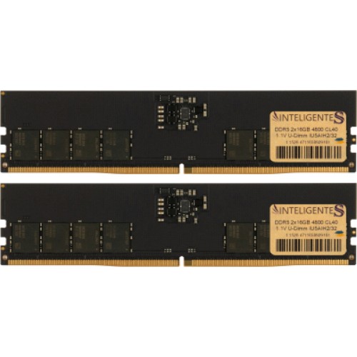 Модуль памяти для компьютера DDR5 32GB (2x16GB) 4800 MHz INTELIGENTES (IU5AIH2/32)
