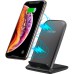 Зарядное устройство Choetech 15W Fast Wireless Charging Stand 2coils black (T555-F-BK)