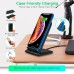 Зарядное устройство Choetech 15W Fast Wireless Charging Stand 2coils black (T555-F-BK)