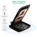 Зарядное устройство Choetech 15W Fast Wireless Charging Stand 2coils black (T555-F-BK)
