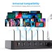 Зарядное устройство Choetech 6xUSB 68W Charing Station (6хUSB-A) 2xMicroUSB 2xLighting 2xUCB-C (Q3008-EU-BK)
