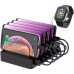 Зарядное устройство Choetech 6xUSB 68W Charing Station (6хUSB-A) 2xMicroUSB 2xLighting 2xUCB-C (Q3008-EU-BK)