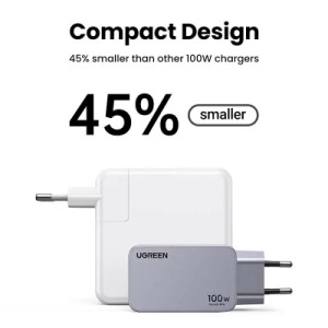 Зарядное устройство Ugreen 3xUSB 100W (2xUSB-C+USB-A) Gan Nexode Pro X757 (25874)