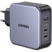 Зарядное устройство Ugreen 3xUSB 140W (2хUSB-C+USB-A) Gan CD289 with C to C Cable 1.5m (90549)