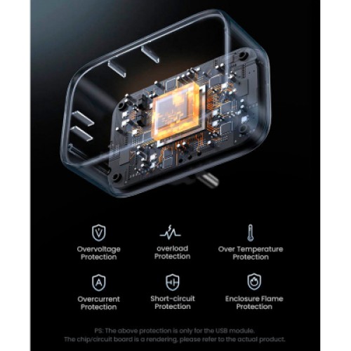 Зарядное устройство Ugreen 3xUSB 30W Outlet Extender (2хUSB-A+USB-C) CD314 (90613)