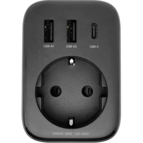 Зарядное устройство Ugreen 3xUSB 30W Outlet Extender (2хUSB-A+USB-C) CD314 (90613)