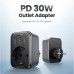 Зарядное устройство Ugreen 3xUSB 30W Outlet Extender (2хUSB-A+USB-C) CD314 (90613)