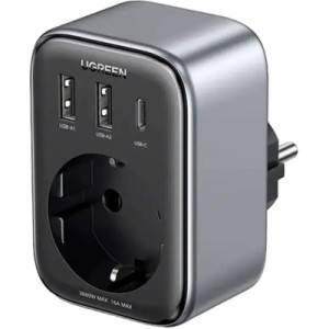 Зарядное устройство Ugreen 3xUSB 30W Outlet Extender (2хUSB-A+USB-C) CD314 (90613)