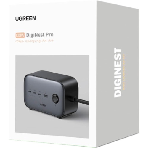 Зарядное устройство Ugreen 4xUSB 100W Nexode Pro (3хUSB-C+USB-A+2хSchuko) CD270 (60167)