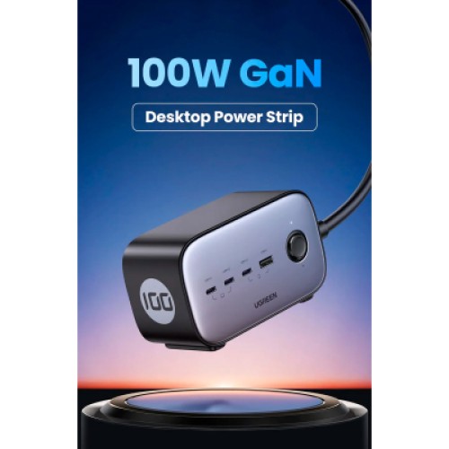Зарядное устройство Ugreen 4xUSB 100W Nexode Pro (3хUSB-C+USB-A+2хSchuko) CD270 (60167)