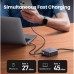 Зарядное устройство Ugreen 4xUSB 65W (2хUSB-C+2xUSB-A) Gan CD327 (90747)