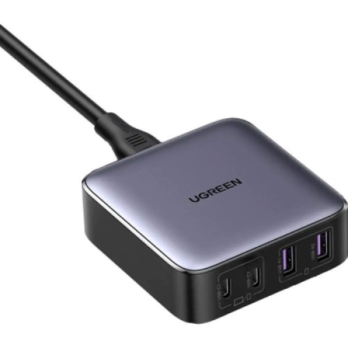 Зарядное устройство Ugreen 4xUSB 65W (2хUSB-C+2xUSB-A) Gan CD327 (90747)