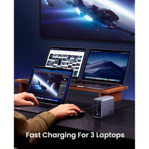 Зарядное устройство Ugreen 5xUSB 300W Nexode (5хUSB-C) CD333 (90903B)
