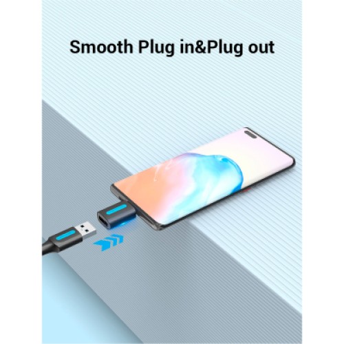 Переходник USB 2.0 Type-C to USB AF (OTG) VENTION (CDTB0)