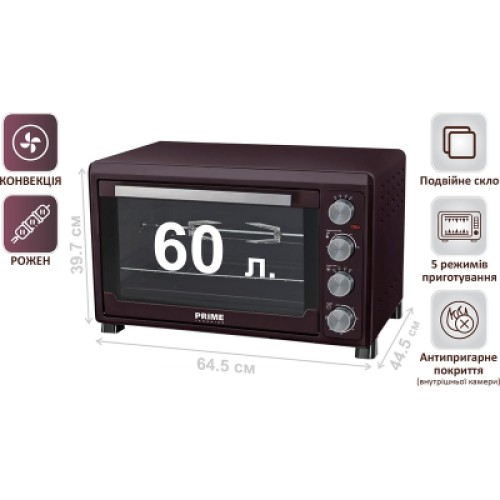 Электропечь PRIME Technics PEO 62895 BR