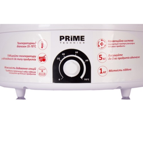 Сушка для овощей и фруктов PRIME Technics PFD 502 W