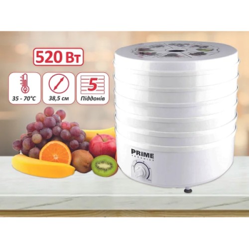 Сушка для овощей и фруктов PRIME Technics PFD 502 W