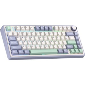 Клавиатура Aula F75 Gasket Greywood V3 switch Hot-Swap PBT Wireless/Bluetooth/USB White (6948391208640)