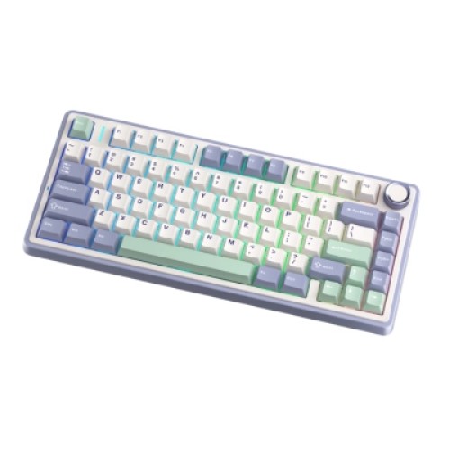 Клавиатура Aula F75 Gasket Greywood V3 switch Hot-Swap PBT Wireless/Bluetooth/USB White (6948391208640)