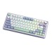Клавиатура Aula F75 Gasket Greywood V3 switch Hot-Swap PBT Wireless/Bluetooth/USB White (6948391208640)