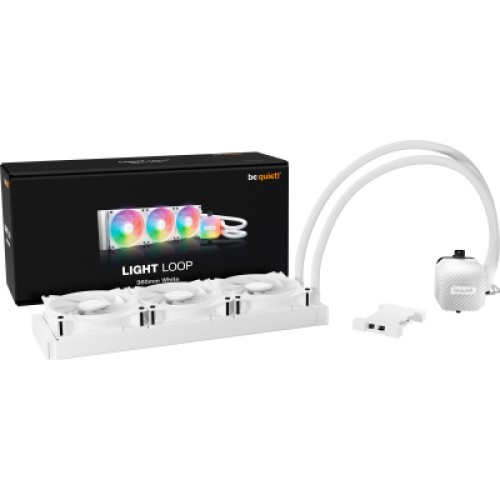 Система жидкостного охлаждения Be quiet! LIGHT LOOP 360mm білий (BW023)