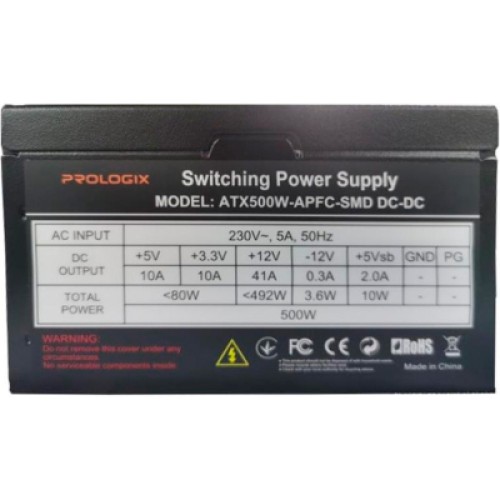 Блок питания Prologix 500W (Prologix 500W APFC_Bulk)
