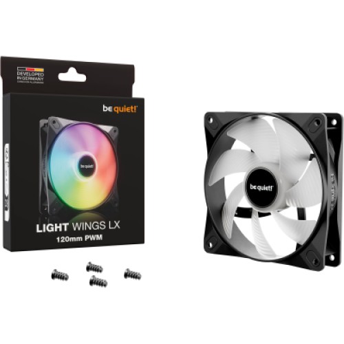Кулер для корпуса Be quiet! LIGHT WINGS LX 120mm PWM (BL120)