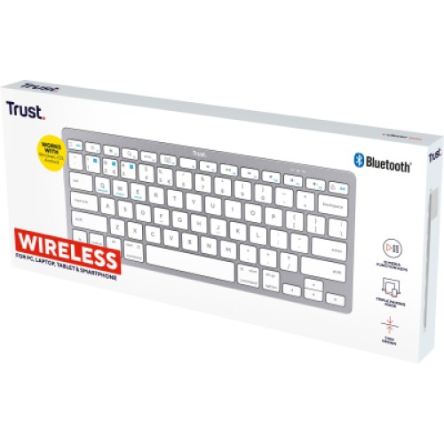 Клавиатура Trust Basics Bluetooth UA White (25486)