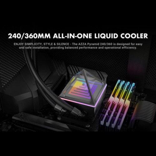 Система жидкостного охлаждения Azza PYRAMID 240 (LCAZ-240Y-ARGB)