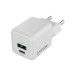 Зарядное устройство Canyon CU20AC GaN 20W 1xPD 1xQC EU White (CNS-CUW20AC)