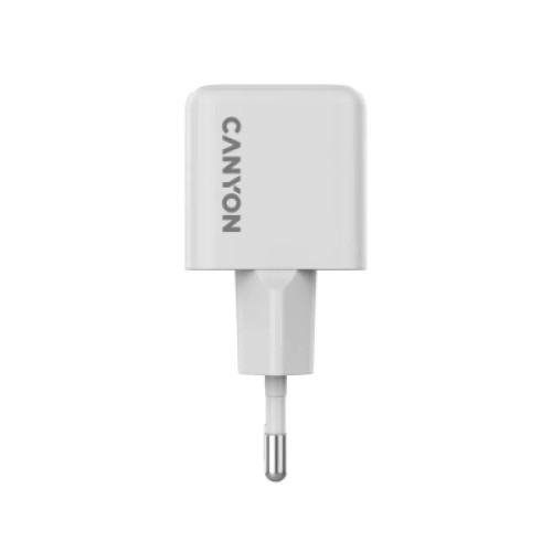 Зарядное устройство Canyon CU20C GaN 20W 1xPD EU White (CNS-CUW20C)