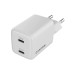 Зарядное устройство Canyon CU35CC GaN 35W 2xPD EU White (CNS-CUW35CC)