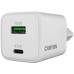 Зарядное устройство Canyon CU45AC GaN 45W 1xPD 1xQC EU White (CNS-CUW45AC)