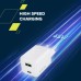 Зарядное устройство Canyon CU45AC GaN 45W 1xPD 1xQC EU White (CNS-CUW45AC)