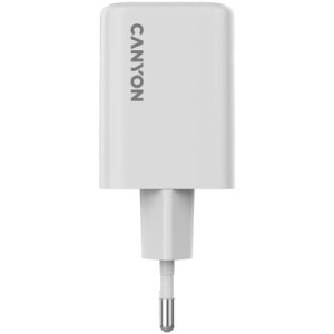Зарядное устройство Canyon CU45CC GaN 45W 2xPD EU White (CNS-CUW45CC)