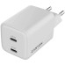 Зарядное устройство Canyon CU45CC GaN 45W 2xPD EU White (CNS-CUW45CC)