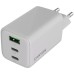 Зарядное устройство Canyon CU65ACC GaN 65W 2xPD 1xQC EU White (CNS-CUW65ACC)
