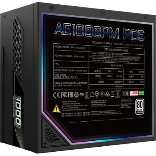 Блок питания GIGABYTE 1000W AE1000PM PG5 (GP-AE1000PM PG5)