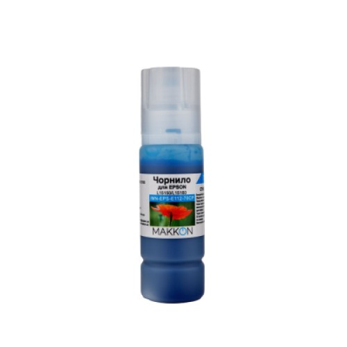 Чернила Makkon Epson 112, 70 мл cyan pigment (IMN-EPS-E112-70CP)