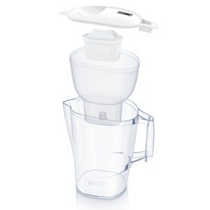 Фильтр-кувшин Brita Aluna Memo MXPro 2.4л (1.4л очищеної води) з фільтр-картриджем, білий (1052801)