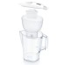 Фильтр-кувшин Brita Aluna Memo MXPro 2.4л (1.4л очищеної води) з фільтр-картриджем, білий (1052801)