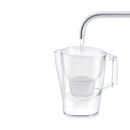 Фильтр-кувшин Brita Aluna Memo MXPro 2.4л (1.4л очищеної води) з фільтр-картриджем, білий (1052801)