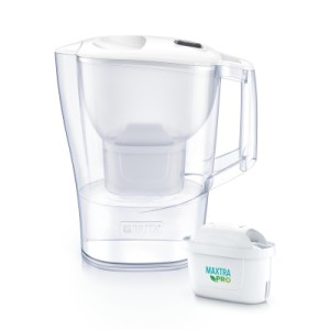 Фильтр-кувшин Brita Aluna Memo MXPro 2.4л (1.4л очищеної води) з фільтр-картриджем, білий (1052801)