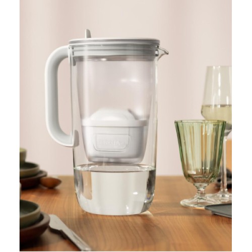 Фильтр-кувшин Brita Glass Jug One скляний 2.5л (1.7л води) з фільтр-картриджем, синій (1050452)