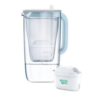Фильтр-кувшин Brita Glass Jug One скляний 2.5л (1.7л води) з фільтр-картриджем, синій (1050452)