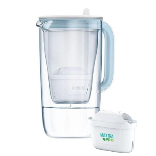 Фильтр-кувшин Brita Glass Jug One скляний 2.5л (1.7л води) з фільтр-картриджем, синій (1050452)