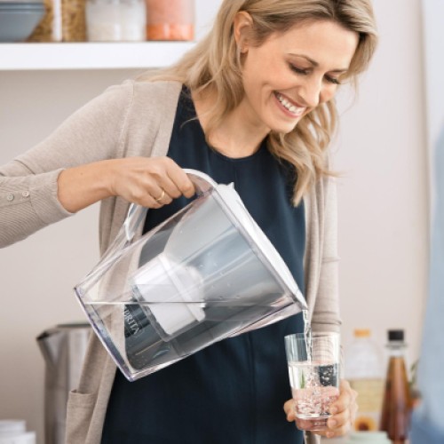 Фильтр-кувшин Brita Marella Memo MXPro 2.4л (1.4л води) з фільтр-картриджем 3шт, білий (1052791)