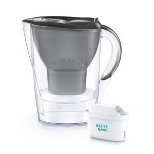 Фильтр-кувшин Brita Marella Memo MXPro 2.4л (1.4л води) з фільтр-картриджем 3шт, графіт (1052796)