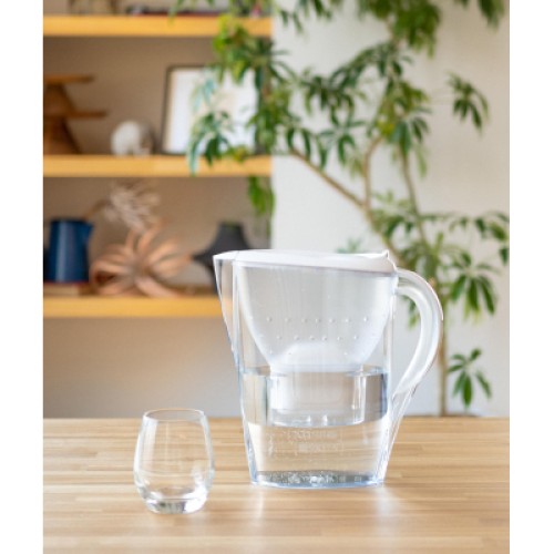 Фильтр-кувшин Brita Marella Memo MXPro 2.4л (1.4л води) з фільтр-картриджем, білий (1052789)